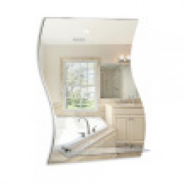 LORANTO зеркало Волна 430х600мм с полкой