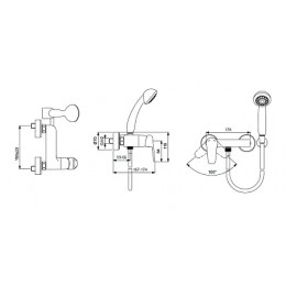 BA266AA VIDIMA BALANCE Смеситель для душа