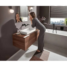 75050670 Vivenis Смеситель для раковины, однорычажный, скрытого монтажа, настенный, с изливом 19,2 с