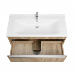 Хоуп Тумба-умывальник 100/1 Орех (БЕЗ Умывальника Миранда-100)