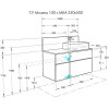 Мишель 100 Столешница+панель Дуб Эндгрейн универсальная