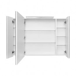 OLETA Шкаф зеркальный 100мм белый глянец