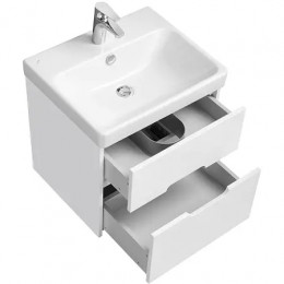 Оливия 55 Тумба Белый матовый (БЕЗ УМЫВАЛЬНИКА "Адриана-55")