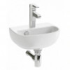 E4761-00 ODEON UP Компактный рукомойник 36 х 26 см, одно отверстие под смеситель, белый