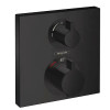 15714670 Ecostat Square Термостат  скрытого монтажа, для 2 потребителей, черный матовый
