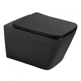 Dezi Black унитаз подвесной, с функцией Торнадо, с сиденьем дюропласт, микролифт (1 место)