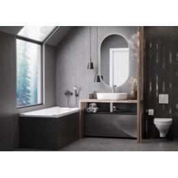 АКВАТОН Одри 420x620 Round Умывальник накладной