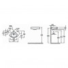 EGP112-00 ODEON RG Угловой рукомойник 34 см*34 см