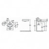 EGP112-00 ODEON RG Угловой рукомойник 34 см*34 см