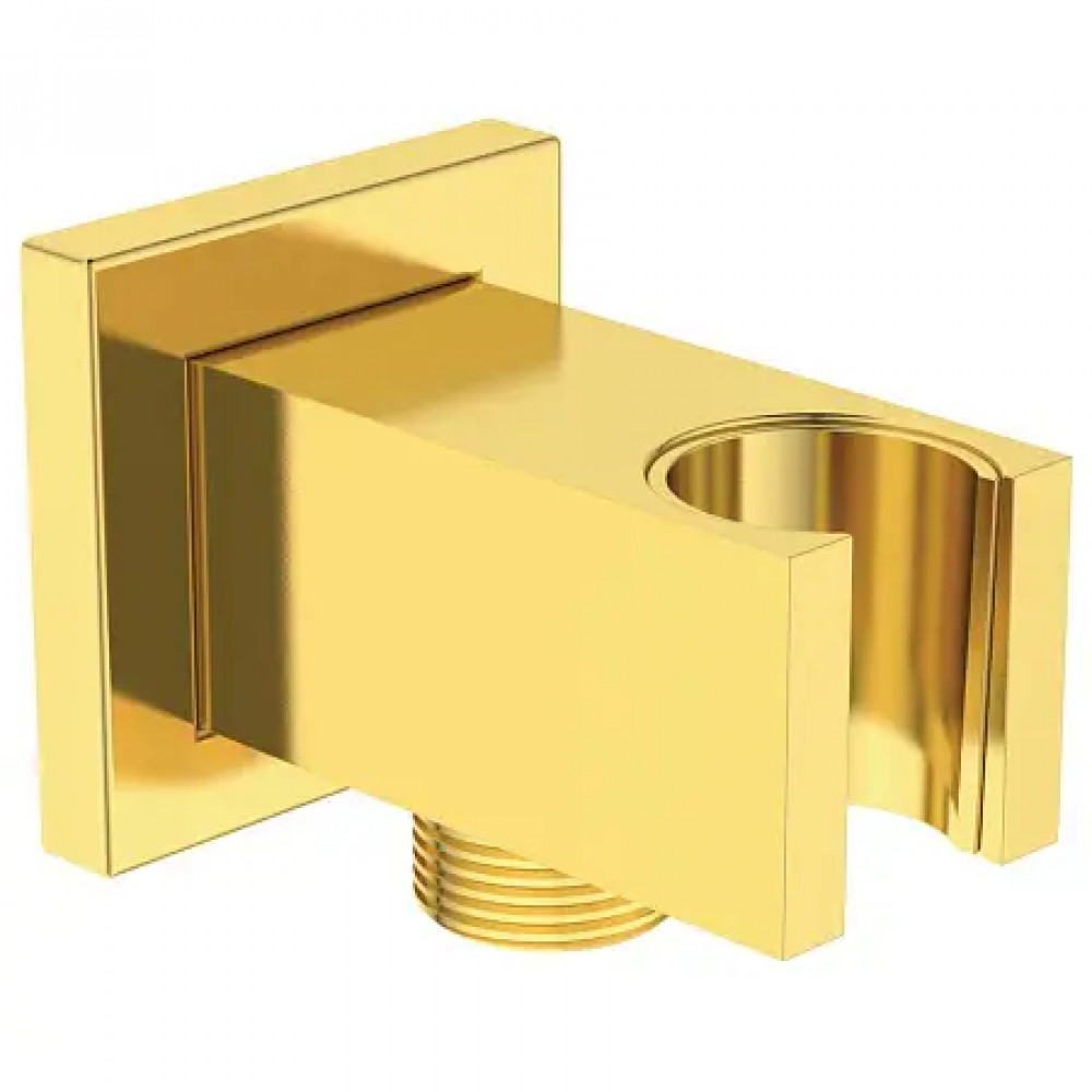 BC771A2 IDEALRAIN Держатель с подключением душевой лейки 1/2", кубический дизайн
