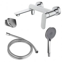 Alanti Смеситель для ванны с ручным душем, хром