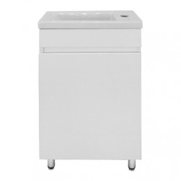 Комплект Тумба Эстима 40Н напольная с раковиной Миранда 40, правая