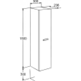 VICTORIA NORD Шкаф-колонна, белый