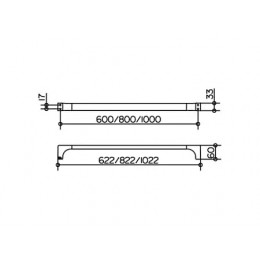 11101010600 Edition 11 Полотенцедержатель 600 мм