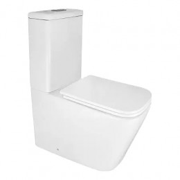 AZ-8303 Унитаз напольный SAVIA с системой смыва Rimless, безободковый с сиденьем микролифт 640*370*810mm