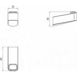 TD 110.20 Крючок одинарный, черный