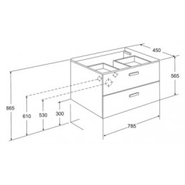 VICTORIA NORD Модуль д/раковины 800 мм, белый