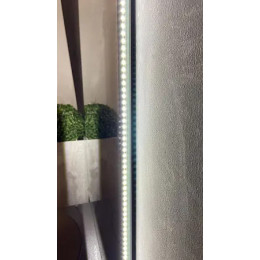 AZARIO зеркало INCANTO 600*1000 - 3.1 ЖК-часы, подогрев, сенсор выкл, парящая подсветка (в стену)