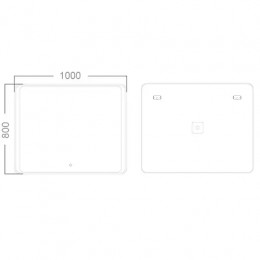 Loranto зеркало Скай 100х80 сенсор выкл (новый прочий)