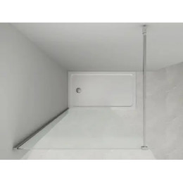 Душевая перегородка Walk-in CS-W04B-120 120x200, 8 мм профиль черный матовый