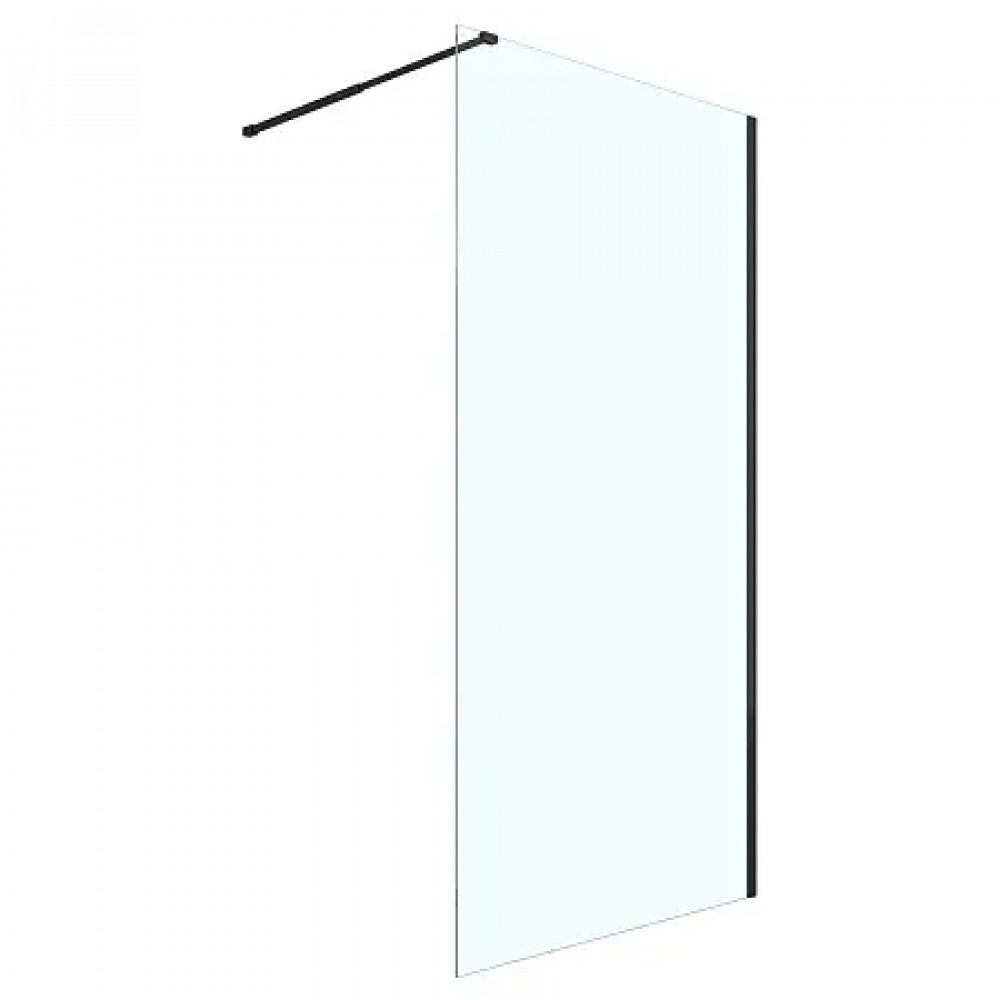 Душевая перегородка Walk-in CS-W04B-120 120x200, 8 мм профиль черный матовый