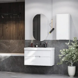 Оливия 90 Тумба Белый матовый (БЕЗ УМЫВАЛЬНИКА "Адриана-90")