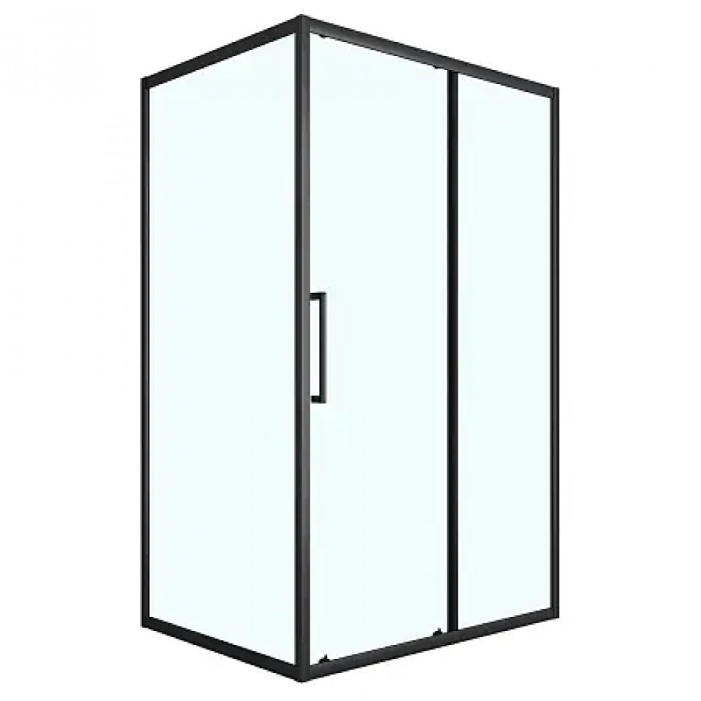 Душевое ограждение CS-AB02B-128 120x80x190，профиль черный матовый，6 мм прозрачное стекло