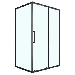 Душевое ограждение CS-AB02B-128 120x80x190，профиль черный матовый，6 мм прозрачное стекло