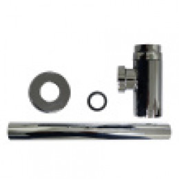 Сифон без выпуска для умывальника G 1 1/4 латунь, цилиндр, ХРОМ,блистер. AZARIO, AZ-108-CHR