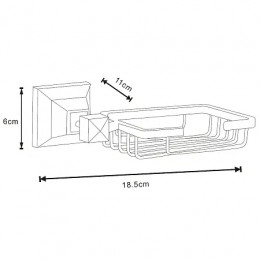 ALTRE Мыльница решетка подвесная, хром