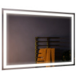 Стиль зеркало 1000*800 с сенсором на подложке КВАДРАТНОЕ
