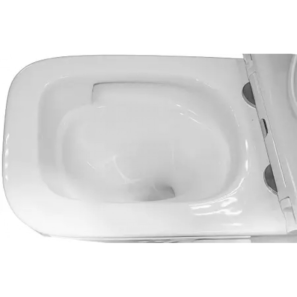 Сет AZARIO Инсталляция  для подвесного унитаза 3/6л+Azario Teramo ТОРНАДО СКРЫТОЕ подвесной безободковый унитаз +БЕЗ КЛАВИШИ