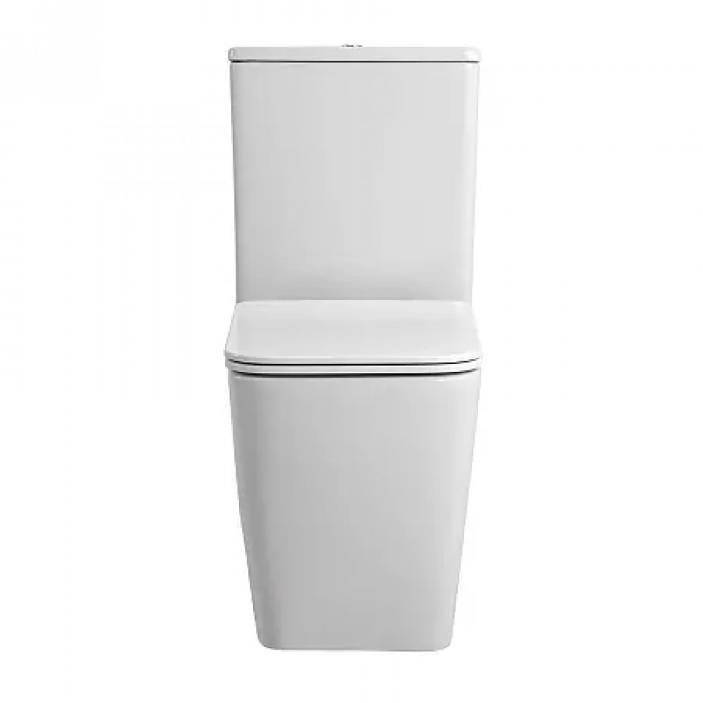 Azario Brizo AZ-2905T (Торнадо) напольный безободковый унитаз в комплекте с бачком и сидением микролифт и арматурой 635*385*820mm