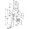 KLUDI PURE&EASY XL Однорычажный смеситель на умывальник 100, c донным клапаном, арт. 372900565