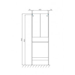 Лондри Шкаф д/стир машины ( в разобранном виде)