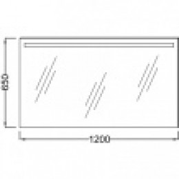 EB1418RU-NF Зеркало 120 см, с подсветкой