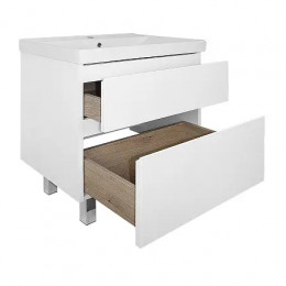 Комплект Тумба Мила 70Н (720*860*475) Напольная с раковиной Tempo 70