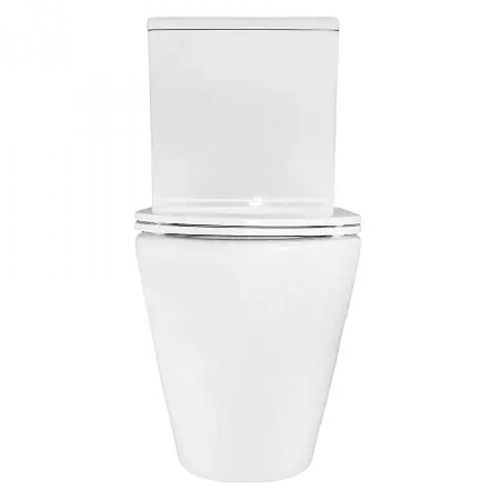 AZ-8300 Унитаз напольный MIZEN с системой смыва Tornado, безободковый с сиденьем микролифт 660*360*800mm