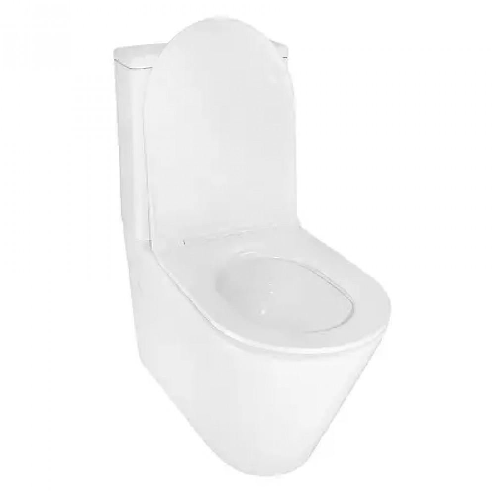 AZ-8300 Унитаз напольный MIZEN с системой смыва Tornado, безободковый с сиденьем микролифт 660*360*800mm