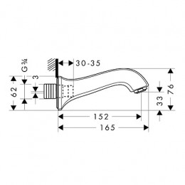 13413000 ХХ Metris Classic Излив на ванну