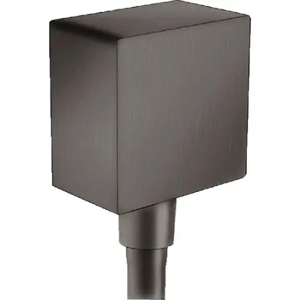 26455340 FixFit Square Шланговое подсоединение с клапаном обратного тока, шлифованный черный хром