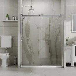 AZ-733-150-CH-CL Душевое ограждение BERN DRO-150х195-CH-CL, прозрачное стекло 6 мм, профиль хром