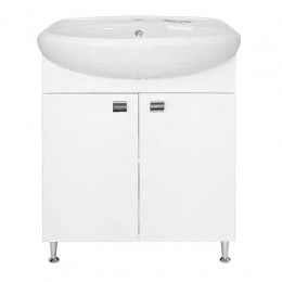 Комплект Тумба Адель 60 с раковиной Арго 60 (615х840х455) (2 места)