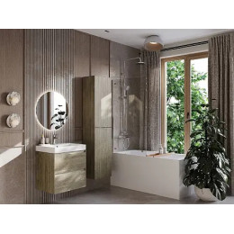 Ona Тумба под раковину 600, темный вяз 2 ящика (подходит раковина ZRU9307561, 732799E000, 73279A8000)