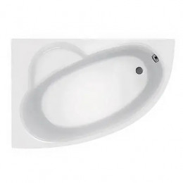 WELNA акриловая ванна асимметричная  160х100 левая белая