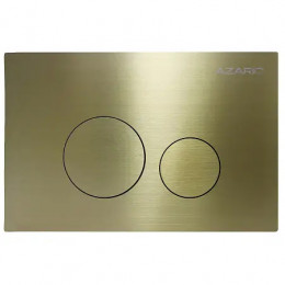 AZARIO NEW-TS Клавиша смыва AZ-SS-002-G  ЗОЛОТАЯ (КРУГЛАЯ) нержавеющая сталь 245x162,5x30,4мм (инст. AZ-G12 и AZ-TS006T)