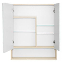 Сканди 70 зеркало-шкаф Белый/Дуб Верона