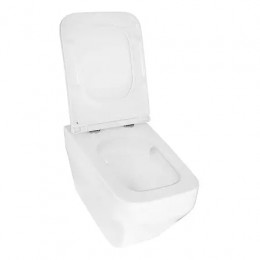 Сет LORANTO Инсталляция+Azario MONEO (торнадо) подвесной безободковый унитаз в комплекте с сидением микролифт 530*365*370