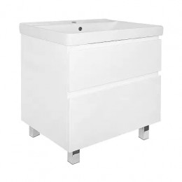 Комплект Тумба Мила 70Н (720*860*475) Напольная с раковиной Tempo 70