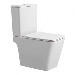 Azario Brizo AZ-2905T (Торнадо) напольный безободковый унитаз в комплекте с бачком и сидением микролифт и арматурой 635*385*820mm